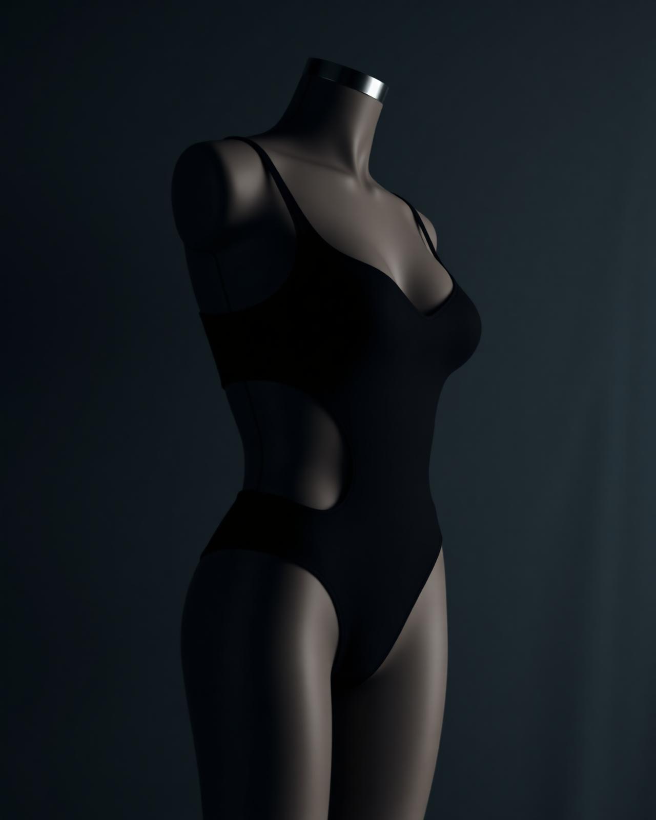 Body modal cu decolteu adânc — MAISON KNIT